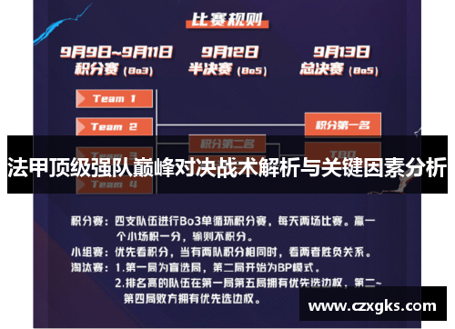 法甲顶级强队巅峰对决战术解析与关键因素分析